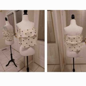 4/$40 Off-Shoulder Palm Tree Top - Size 2 (XS)